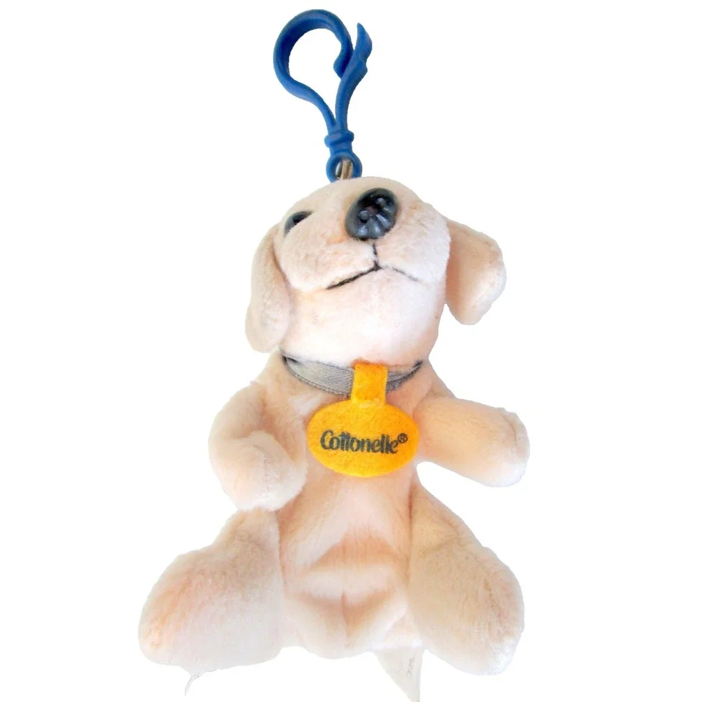 Vintage Cottonelle Dog Advertising Collector Plush Stuffed Backpack Clip-on Coin